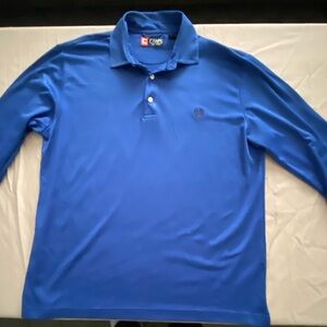 Chaps Royal Blue Long Sleeve Polo Shirt